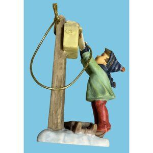 M.J. Hummel Goebel Christmas Ornament "Mail For Santa" Vintage